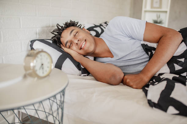 istock Young African American man is sleeping 1292714887