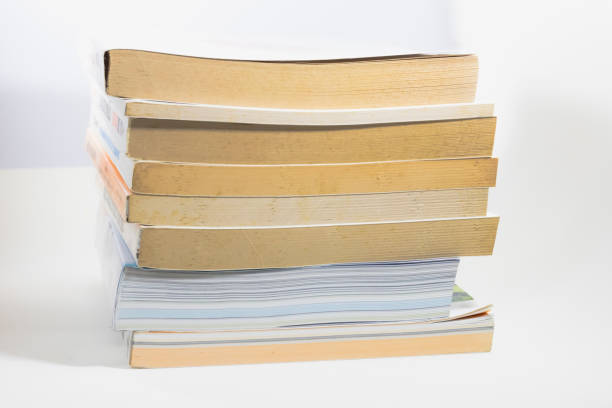 istock Many books set up on white background. 1292715114