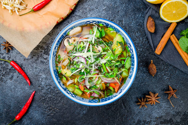 istock Vietnamese soup Pho Ho, vegetable soup 1292715119