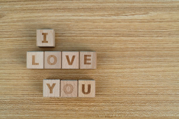 istock Wooden blocks with text i love you 1292720315
