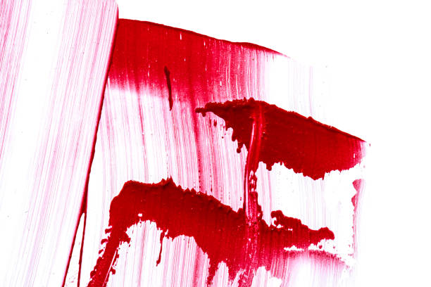 istock Lipstick swatch sample on white background. Close up. 1292721820