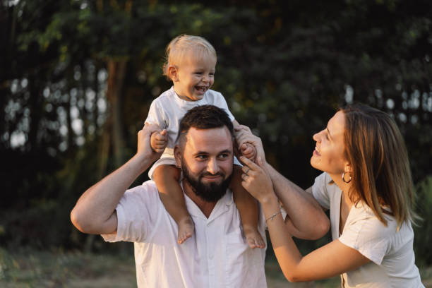 istock Happy family spends time in nature. 1292723581