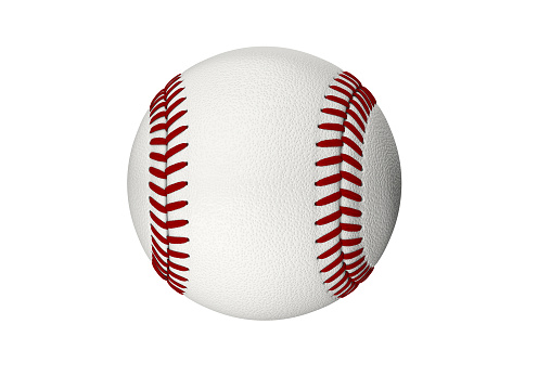 Baseball ball on White Background