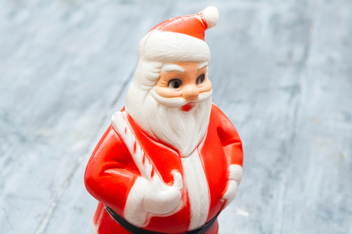 Vintage plastic Father Christmas from the 1960s