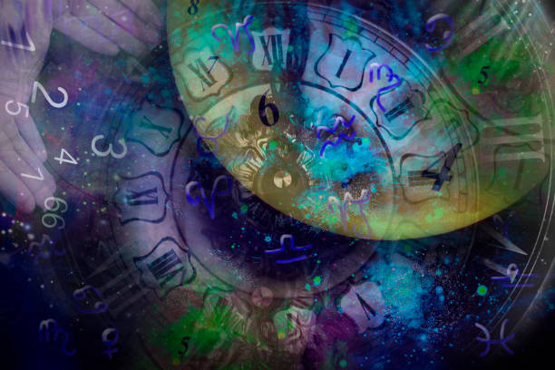 istock Astrology and numerology on a cosmic background 1292730801
