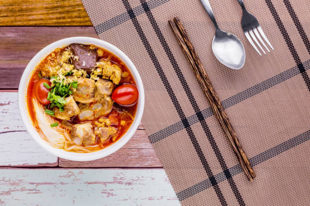 istock Rice Vermicelli with Northern Thai Chicken Curry 1292731082