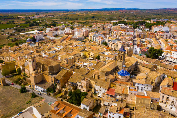 istock View from drone of spanish city Requena 1292733680