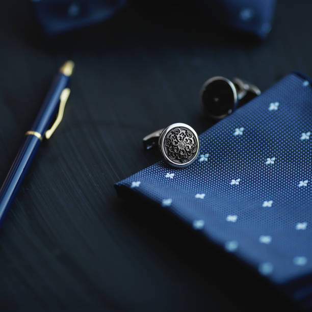istock luxury men's cufflinks with pen 1292738846