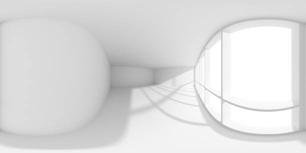 istock White empty business office room with sun light from large window HDRI environment map 1292739877
