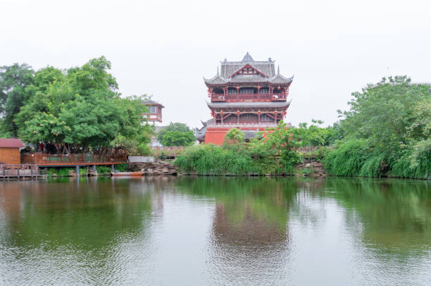 istock Wufeng Tower in Luodai Ancient Town, Chengdu, China 1292741200
