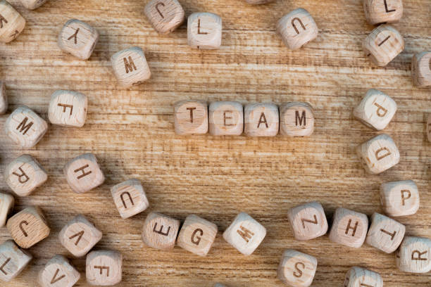 istock Wooden blocks with word team 1292742297