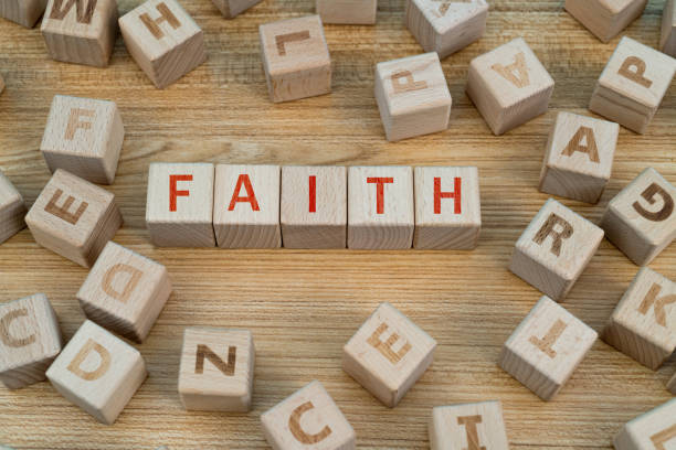 istock Wooden blocks with word faith 1292743887