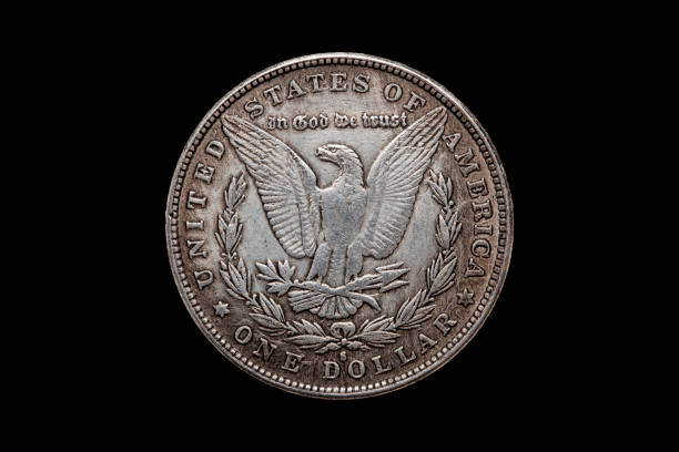 istock USA One Dollar Morgan Silver Coin dated 1880 with an image of a spread eagle on the reverse 1292744665