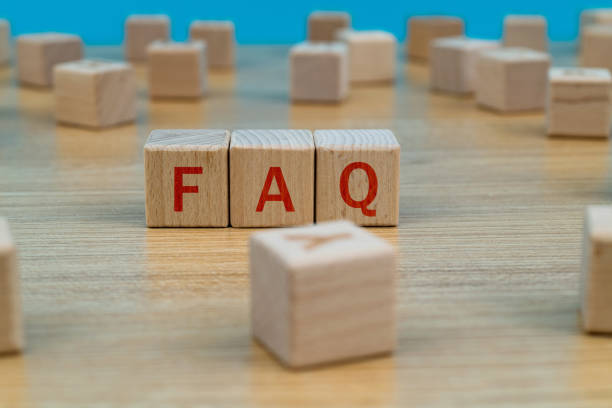 istock Wooden cubes with word FAQ 1292744806