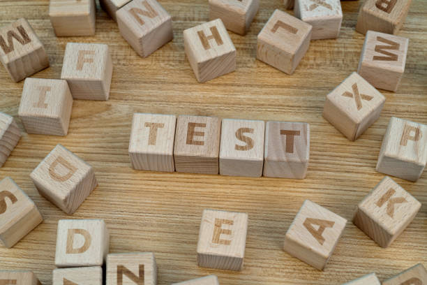 istock Wooden blocks with word test 1292744807