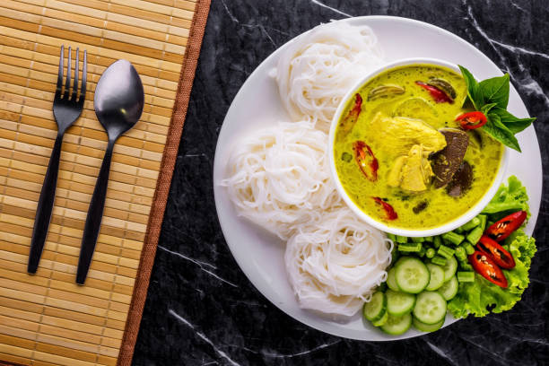 istock Rice Noodles with Chicken Curry 1292746391