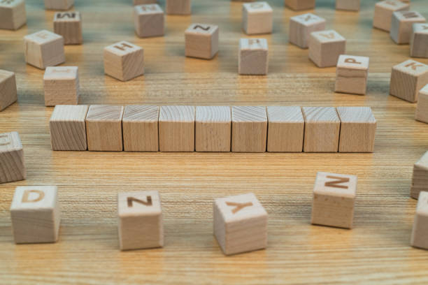 istock Night blank wooden blocks on the table 1292749715