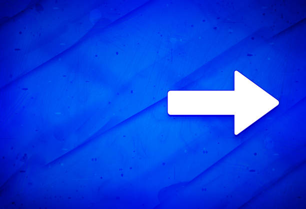 istock Next arrow icon abstract watercolor painting dark blue background illustration 1292750762