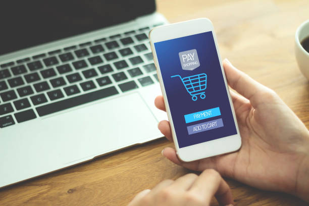 istock Transactio Payment  technology making online mobile phone payment internet shop  , makes online shopping  concept 1292753341