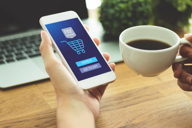 istock Transactio Payment  technology making online mobile phone payment internet shop  , makes online shopping  concept 1292753348