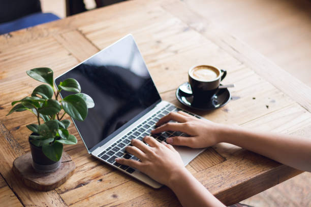 istock cafe making  shopping transfer payment through  app web pay with creditcard  on notebook shopping online 1292754302