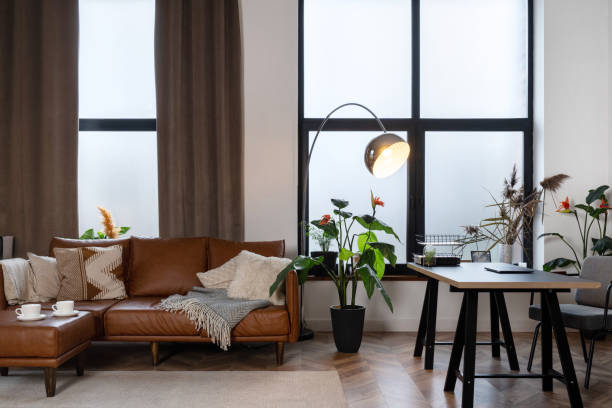istock Modern home office with contemporary interior design 1292758518