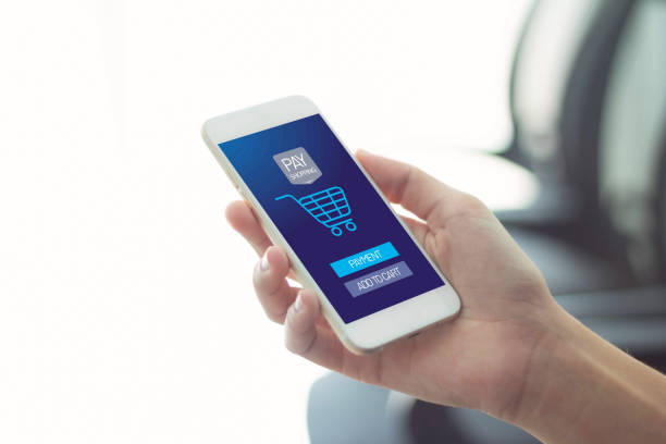 istock Transactio Payment  technology making online mobile phone payment internet shop  , makes online shopping  concept 1292766130
