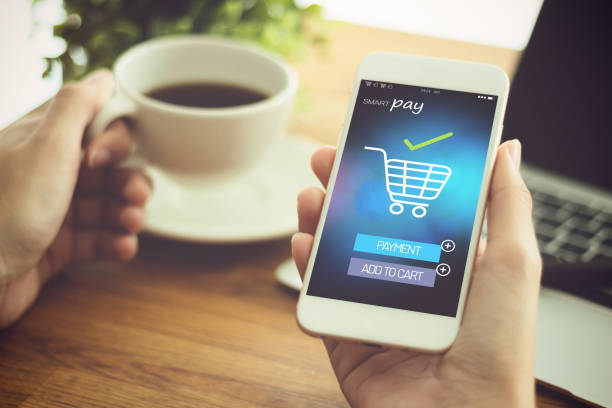 istock Transactio Payment  technology making online mobile phone payment internet shop  , makes online shopping  concept 1292769711