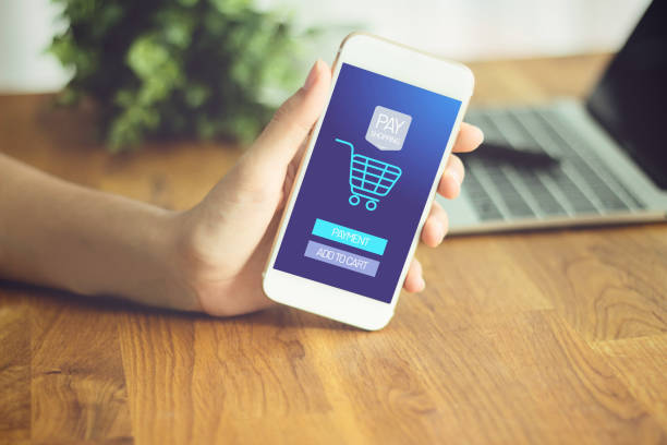 istock Transactio Payment  technology making online mobile phone payment internet shop  , makes online shopping  concept 1292769728