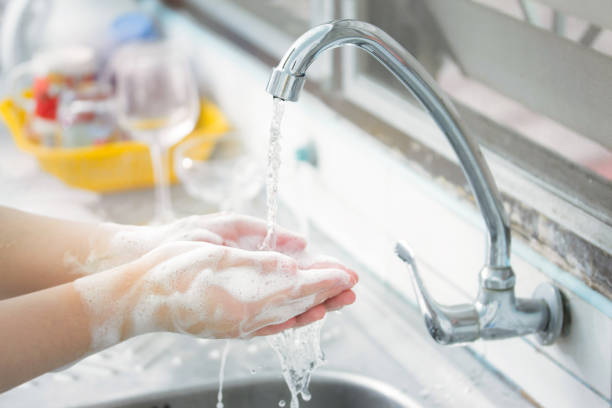 istock female clean bacteria handwashing  medical 1292770138