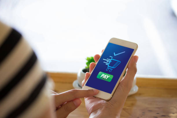 istock payment online shopping NFC technology on Smartphone shopping online 1292771219