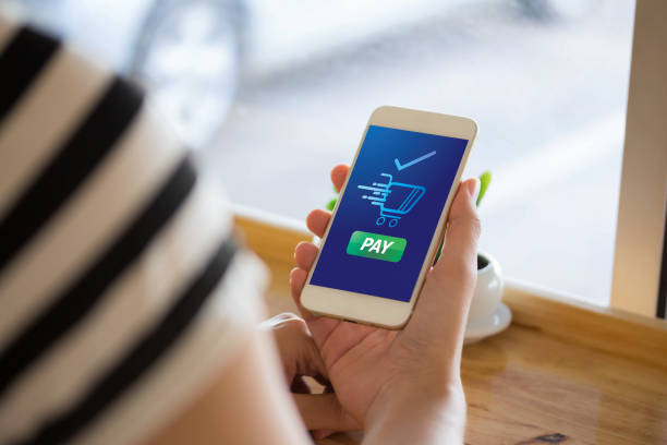 istock payment online shopping NFC technology on Smartphone shopping online 1292771220