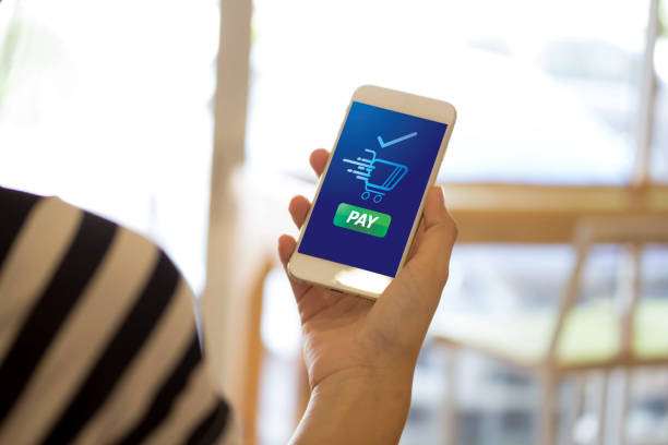 istock payment online shopping NFC technology on Smartphone shopping online 1292771345