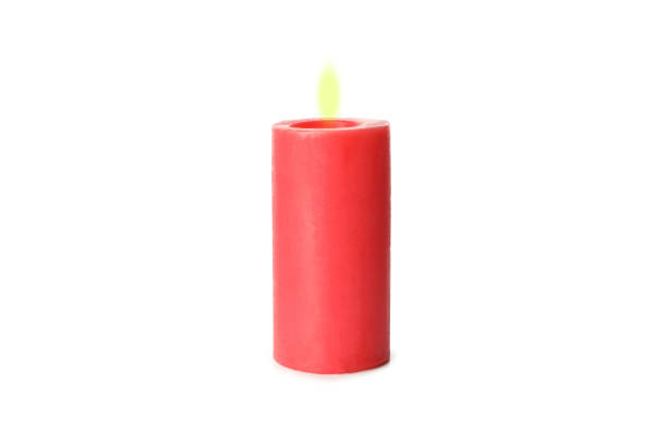 istock Scented candle for relax isolated on white background 1292775878
