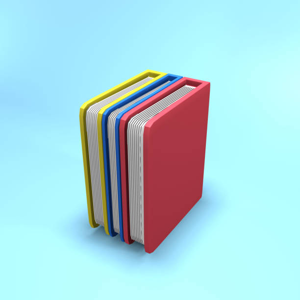 istock 3d illustration of book stack. 3d rendering of books stack. Top view of 3d books illustrations 1292779885