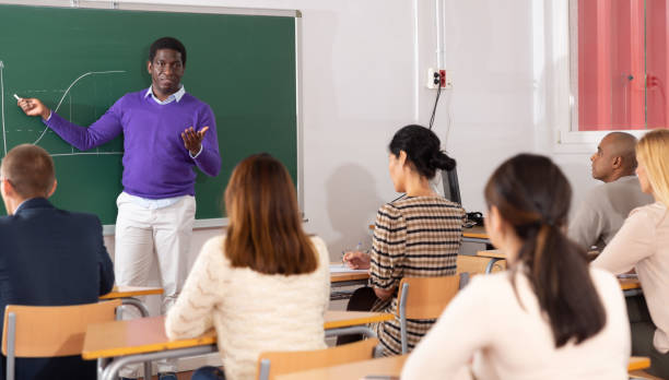 istock University teacher conducts lesson for students 1292780566