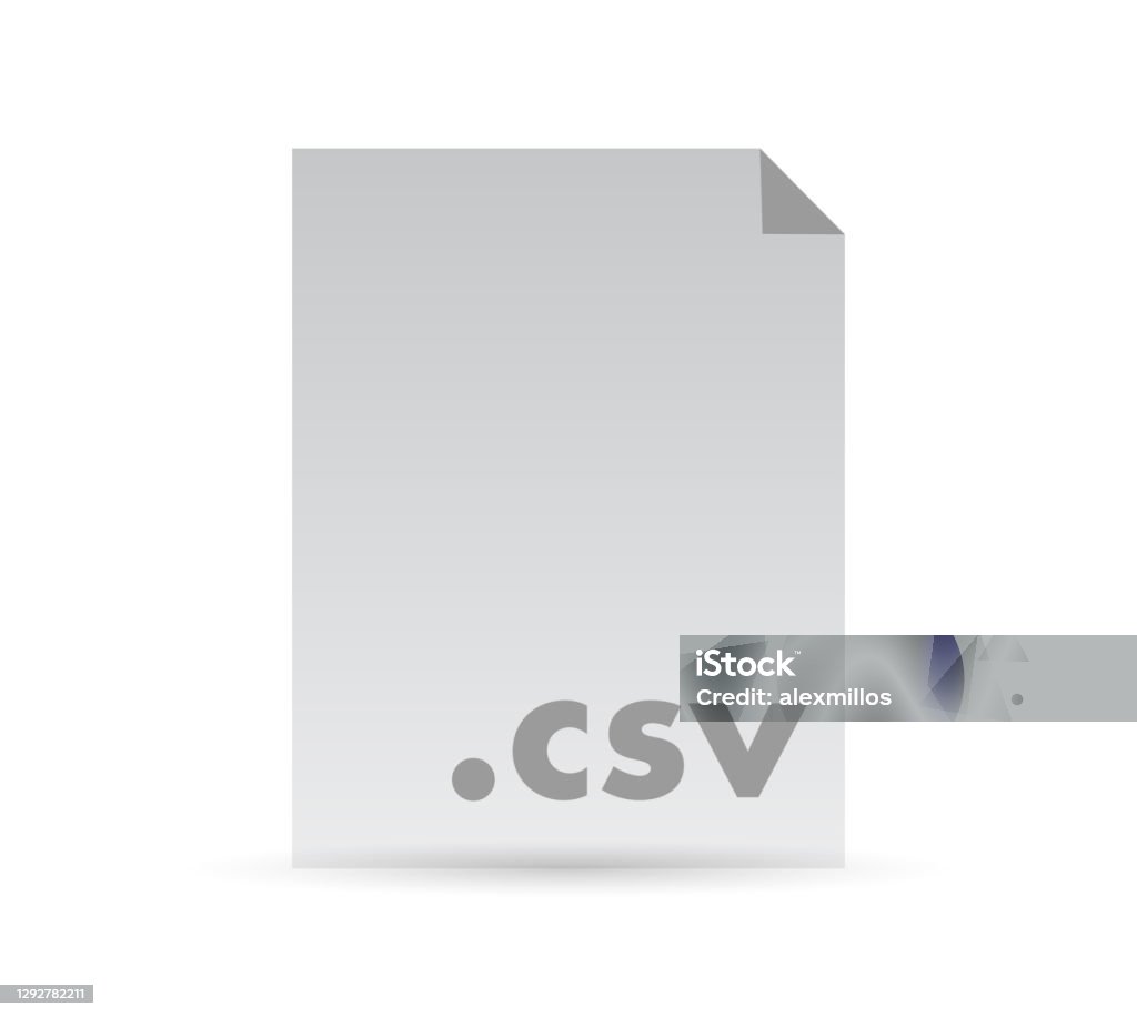 Csv File Document Illustration Design Stock Illustration - Download ...