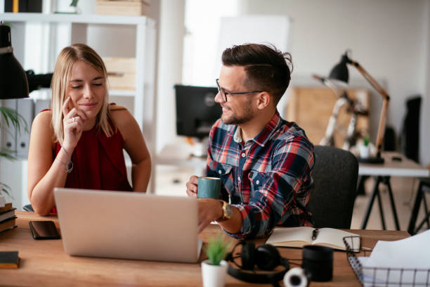 istock Colleagues working together on a new project. 1292782998