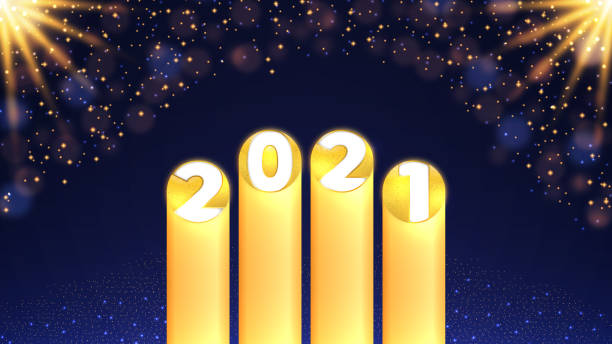 istock Golden modern happy new year celebration 2021 1292783334