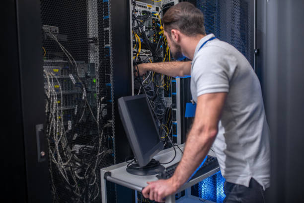istock Busy man near counter supervising server 1292790319