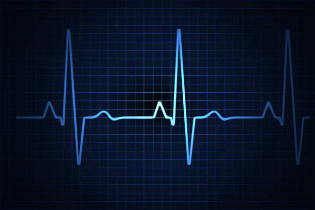 istock Heart rate graph. Heart beat. Ekg icon wave. Blue color. Stock vector illustration. 1292791545
