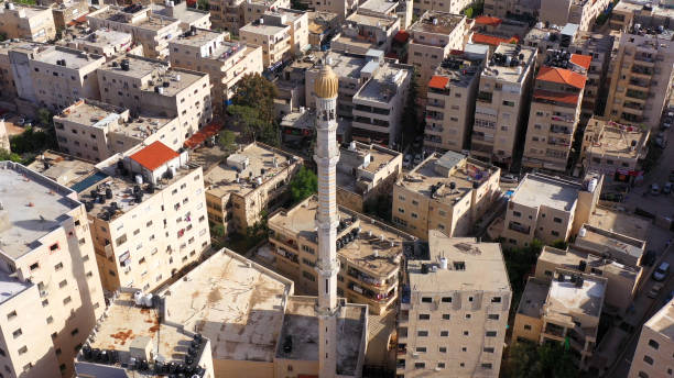istock Mosque Tower minaret With Speakers in Jerusalem 1292798847