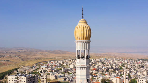 istock Mosque Tower minaret With Speakers in Jerusalem 1292798921