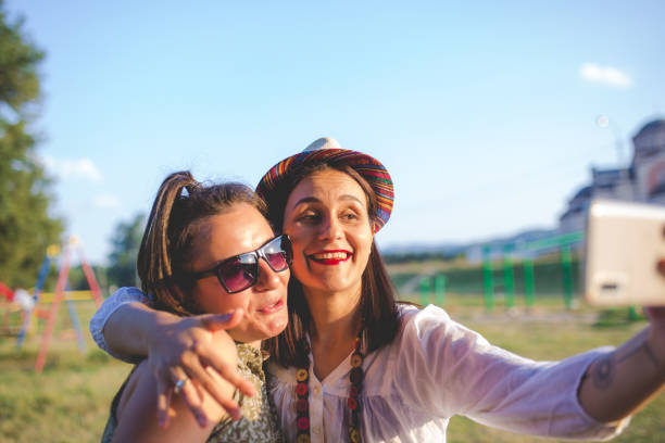 istock Taking selfie in a public park 1292810466