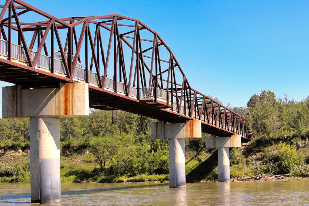istock A foot bridge over a river in summer 1292812262