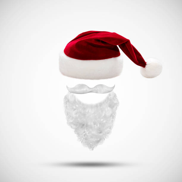 istock Santa Claus hat and beard for Merry Christmas 1292812275