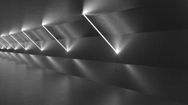 istock Futuristic Dark Tunnel with Lights 1292818830