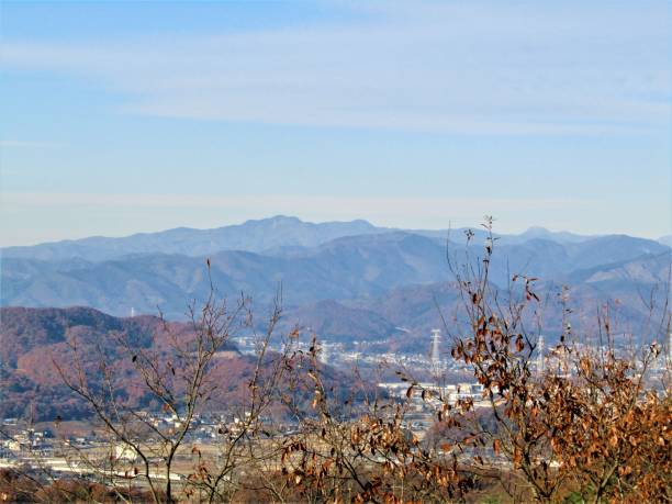 istock Japan. December. Panoramic view. Blue Mountains of Gunma prefecture. 1292823733