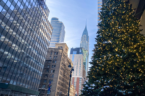 Christmas tree in midtown Manhattan