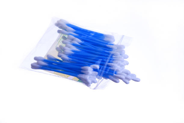 istock Cotton bud isolated on white background 1292830851